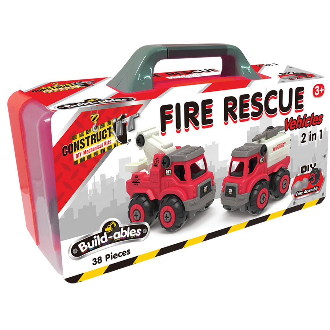 2 in 1 Fire Rescue Vehicles Set – BMS Brands North America