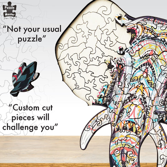 Elephant - 137 Pc Wooden Jigsaw Puzzle