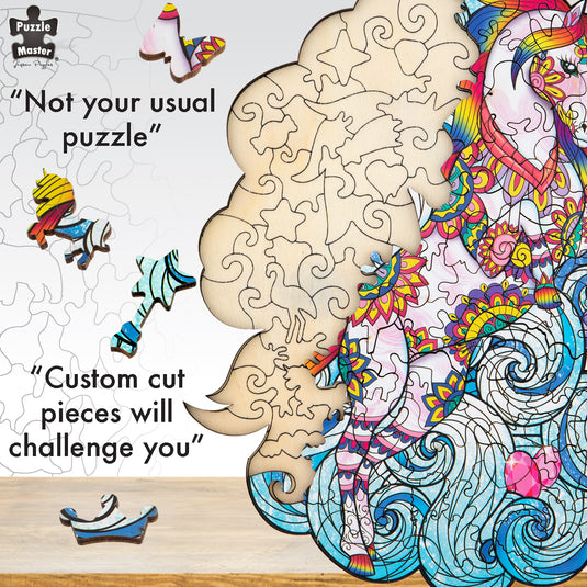 Unicorn - 129 pc Wooden Jigsaw Puzzle