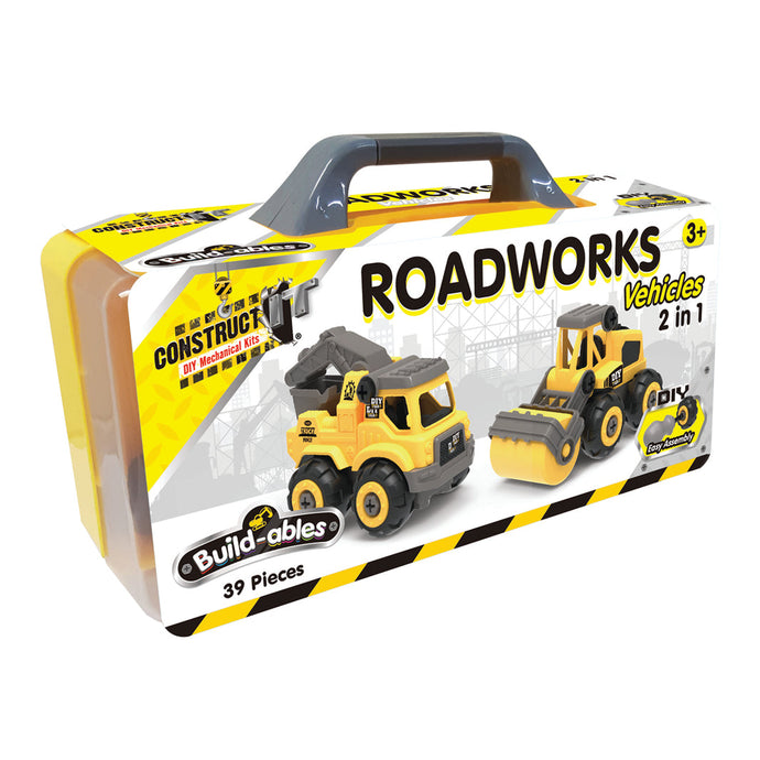 2 in 1 Roadworks Vehicle Set