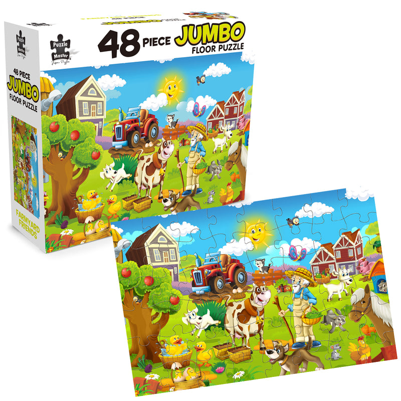 Load image into Gallery viewer, Farmyard Friends 48 Pc Jumbo Floor Puzzle
