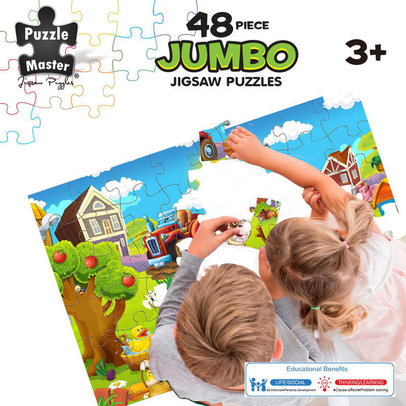 Load image into Gallery viewer, Farmyard Friends 48 Pc Jumbo Floor Puzzle
