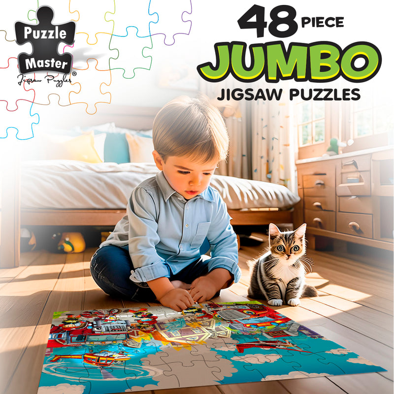 Load image into Gallery viewer, Fire Emergency 48 Pc Jumbo Floor Puzzle
