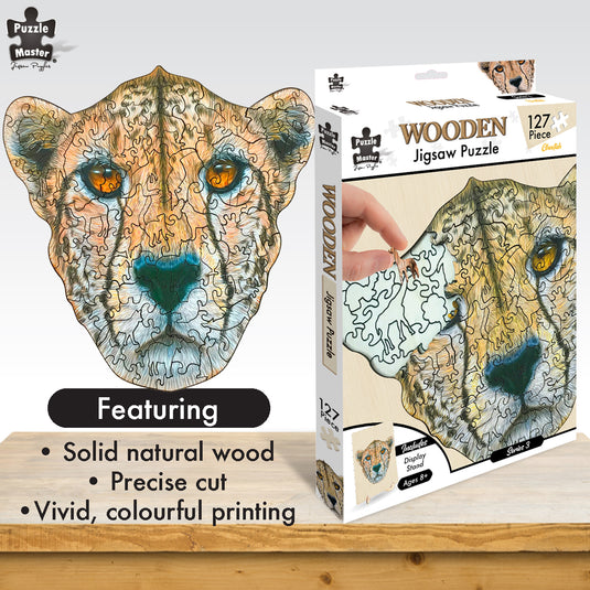 Cheetah - 135 Pc Wooden Jigsaw Puzzle