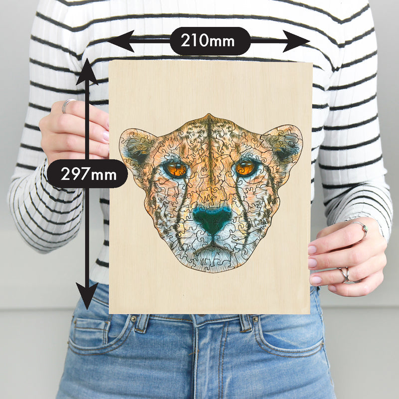 Load image into Gallery viewer, Cheetah - 135 Pc Wooden Jigsaw Puzzle
