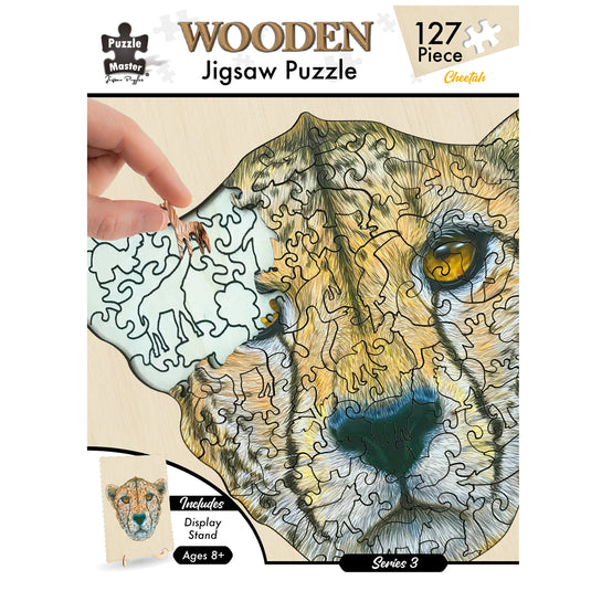 Cheetah - 135 Pc Wooden Jigsaw Puzzle