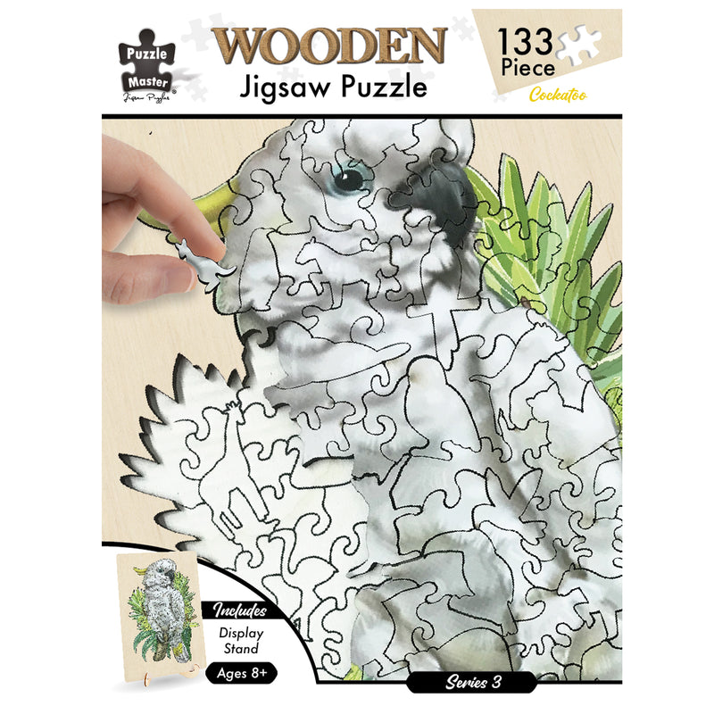 Load image into Gallery viewer, Cockatoo - 133 Pc Wooden Jigsaw Puzzle
