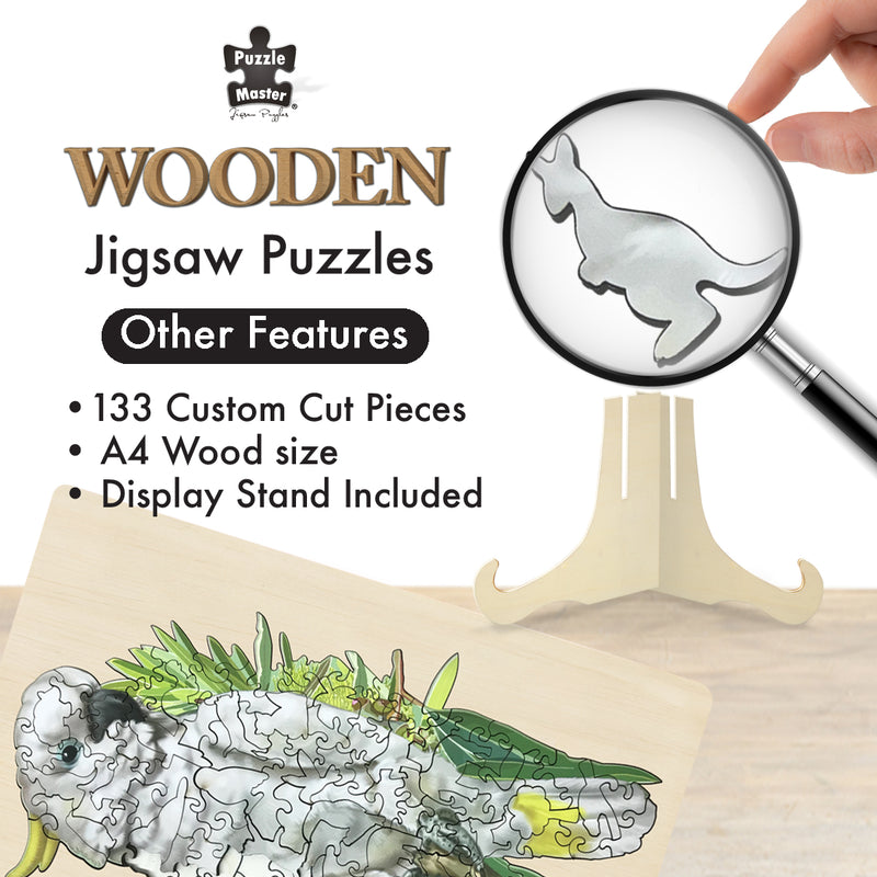 Load image into Gallery viewer, Cockatoo - 133 Pc Wooden Jigsaw Puzzle
