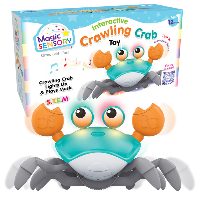 Interactive Crawling Crab Toy (Blue)