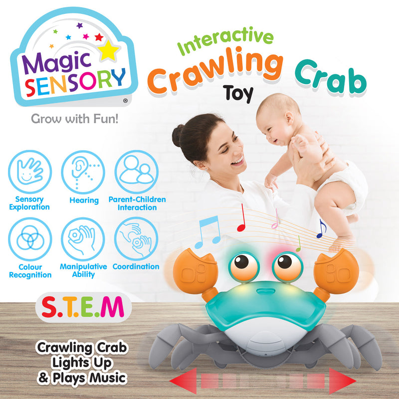 Load image into Gallery viewer, Interactive Crawling Crab Toy (Blue)
