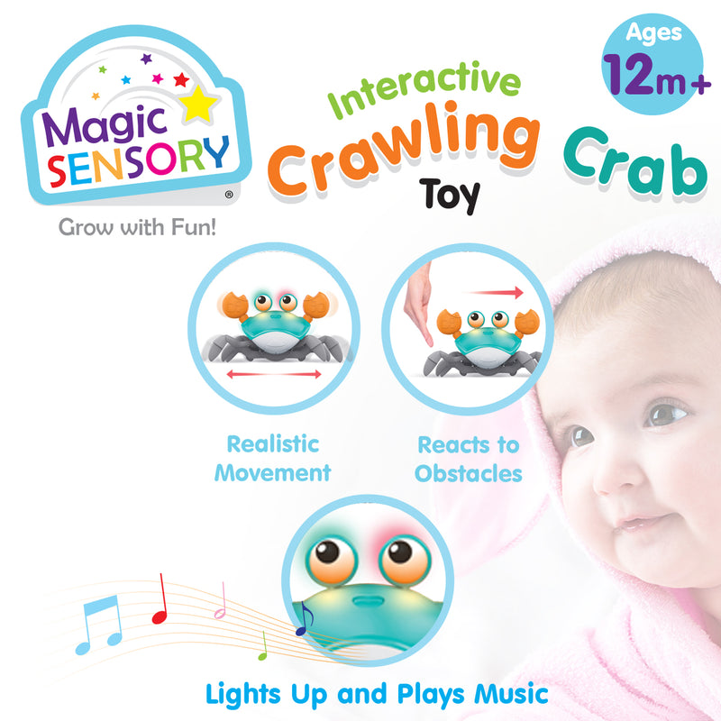 Load image into Gallery viewer, Interactive Crawling Crab Toy (Blue)
