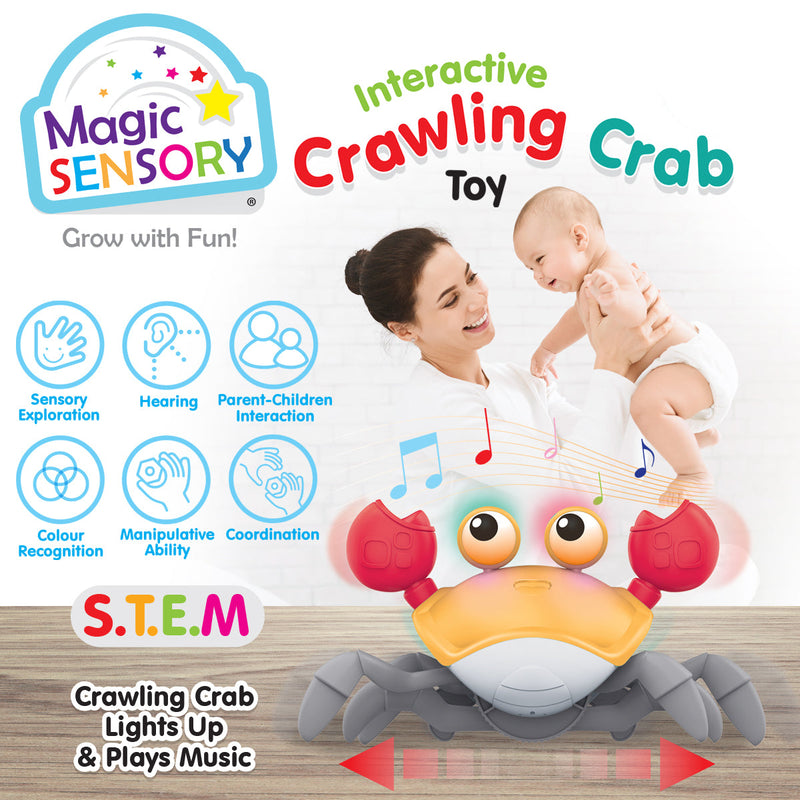 Load image into Gallery viewer, Interactive Crawling Crab Toy (Orange)
