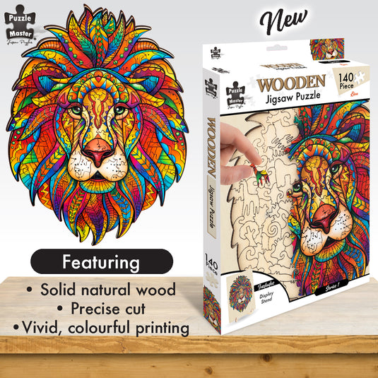 Lion - 140 pc Wooden Jigsaw Puzzle