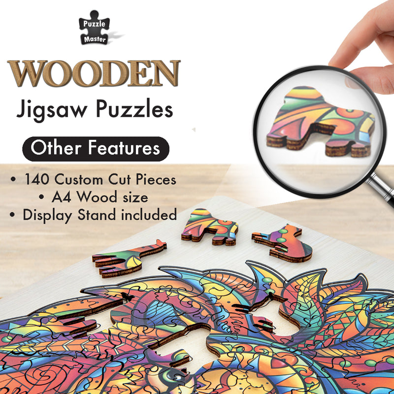 Load image into Gallery viewer, Lion - 140 pc Wooden Jigsaw Puzzle
