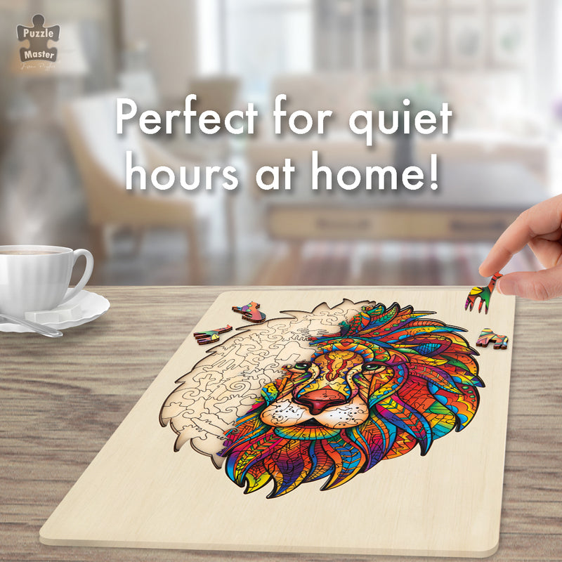 Load image into Gallery viewer, Lion - 140 pc Wooden Jigsaw Puzzle
