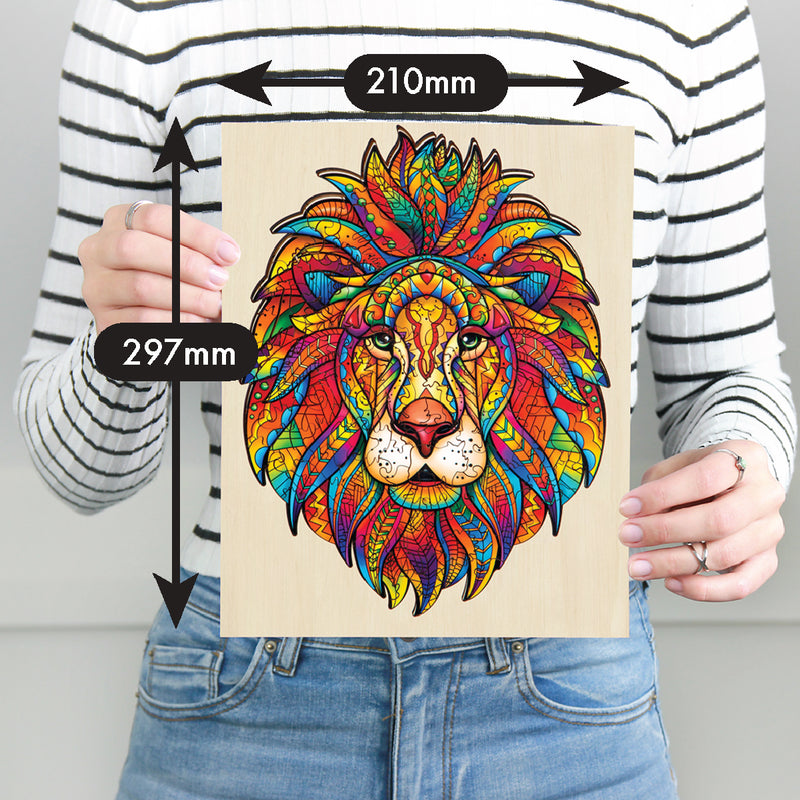 Load image into Gallery viewer, Lion - 140 pc Wooden Jigsaw Puzzle
