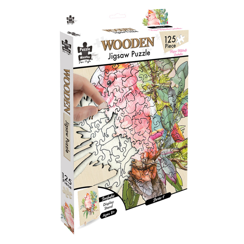 Load image into Gallery viewer, Major Mitchell Cockatoo - 125 Pc Wooden Jigsaw Puzzle
