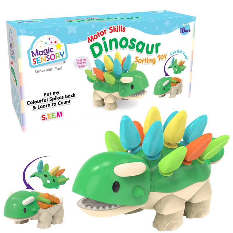 Load image into Gallery viewer, Motor Skills Dinosaur Sorting Toy
