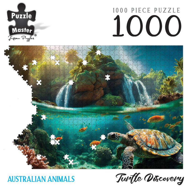 Load image into Gallery viewer, Turtle Discovery 1000 Pc Puzzle
