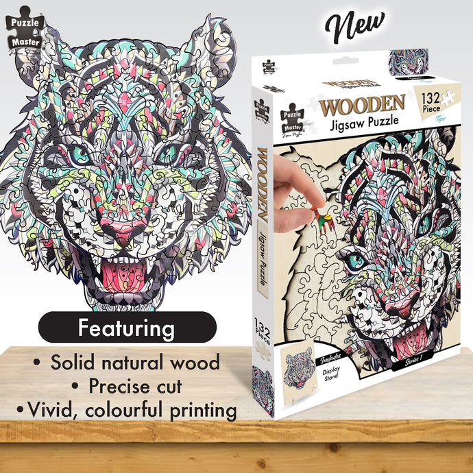 Tiger - 132 Pc Wooden Jigsaw Puzzle