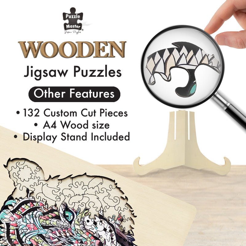 Load image into Gallery viewer, Tiger - 132 Pc Wooden Jigsaw Puzzle
