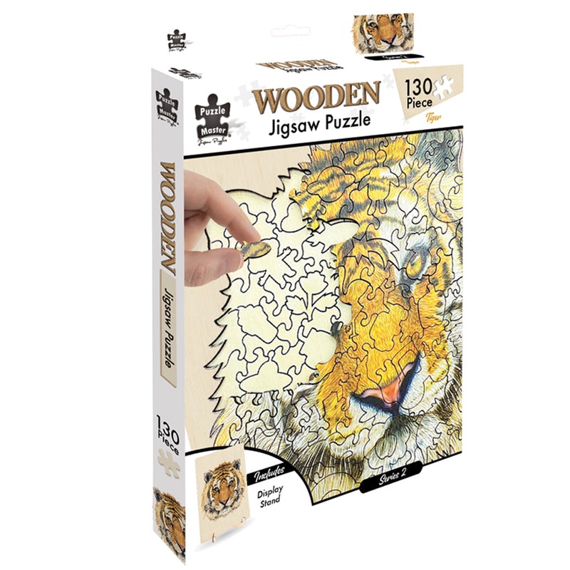 Load image into Gallery viewer, Tiger - 130 Pc Wooden Jigsaw Puzzle
