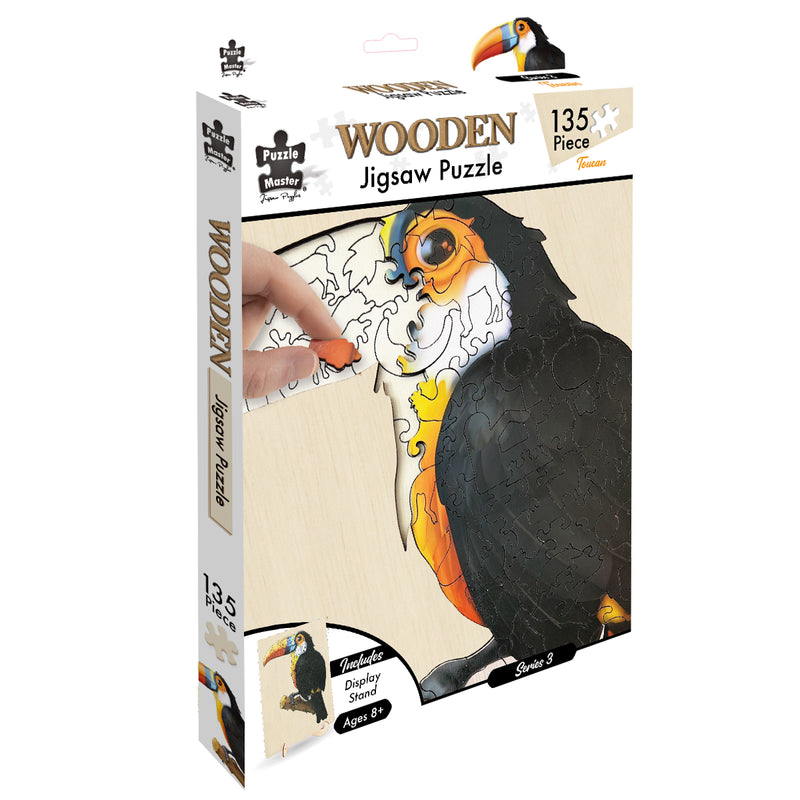 Load image into Gallery viewer, Toucan - 135 Pc Wooden Jigsaw Puzzle
