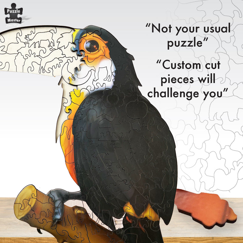 Load image into Gallery viewer, Toucan - 135 Pc Wooden Jigsaw Puzzle
