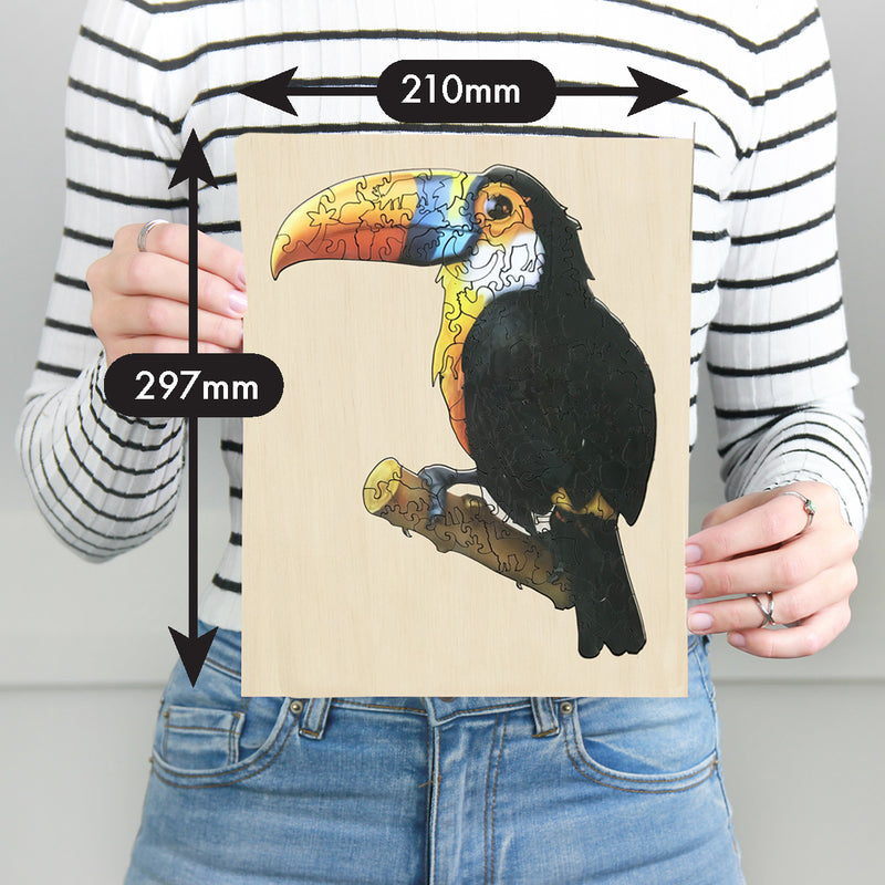 Load image into Gallery viewer, Toucan - 135 Pc Wooden Jigsaw Puzzle
