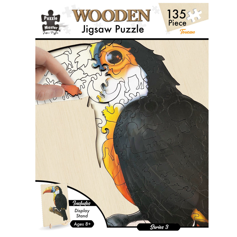 Load image into Gallery viewer, Toucan - 135 Pc Wooden Jigsaw Puzzle
