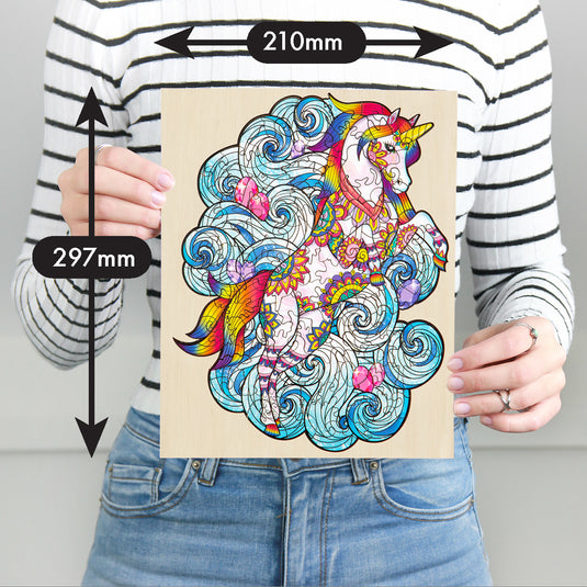 Unicorn - 129 pc Wooden Jigsaw Puzzle