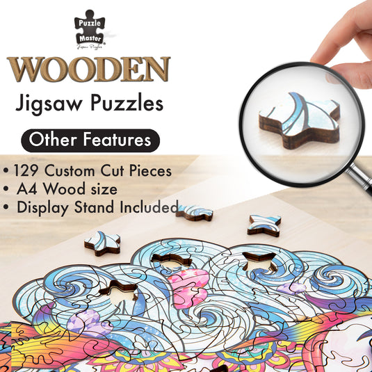 Unicorn - 129 pc Wooden Jigsaw Puzzle