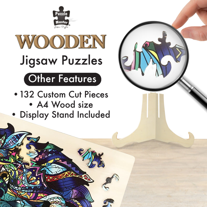 Load image into Gallery viewer, Wolf - 132 pc Wooden Jigsaw Puzzle
