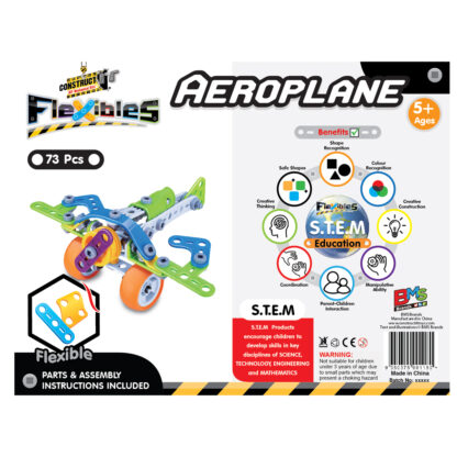 Construct It Flexibles Aeroplane Back of the box