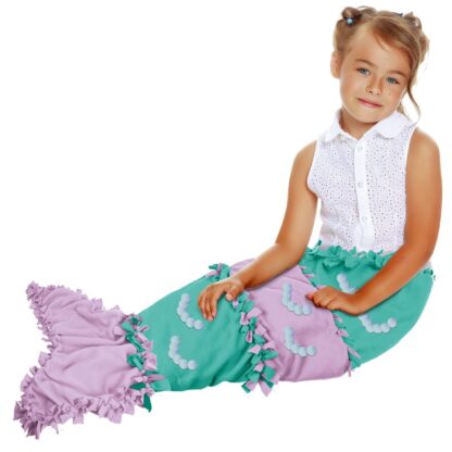 Craft For Kids Make Your Own Mermaid Tail Blanket Completed