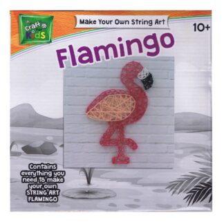 Craft For Kids Make Your Own String Art Flamingo Front