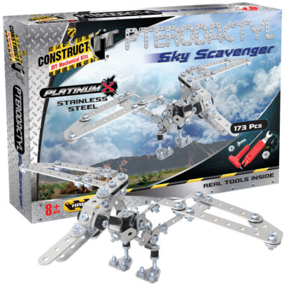 Construct It Platinum X Pterodactyl - Sky Scavenger Box and Model
