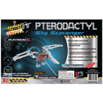 Construct It Platinum X Pterodactyl - Sky Scavenger Back of the box