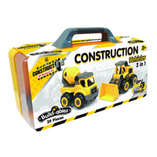 Construct It Buildables Construction Vehicles 2 in 1 Box